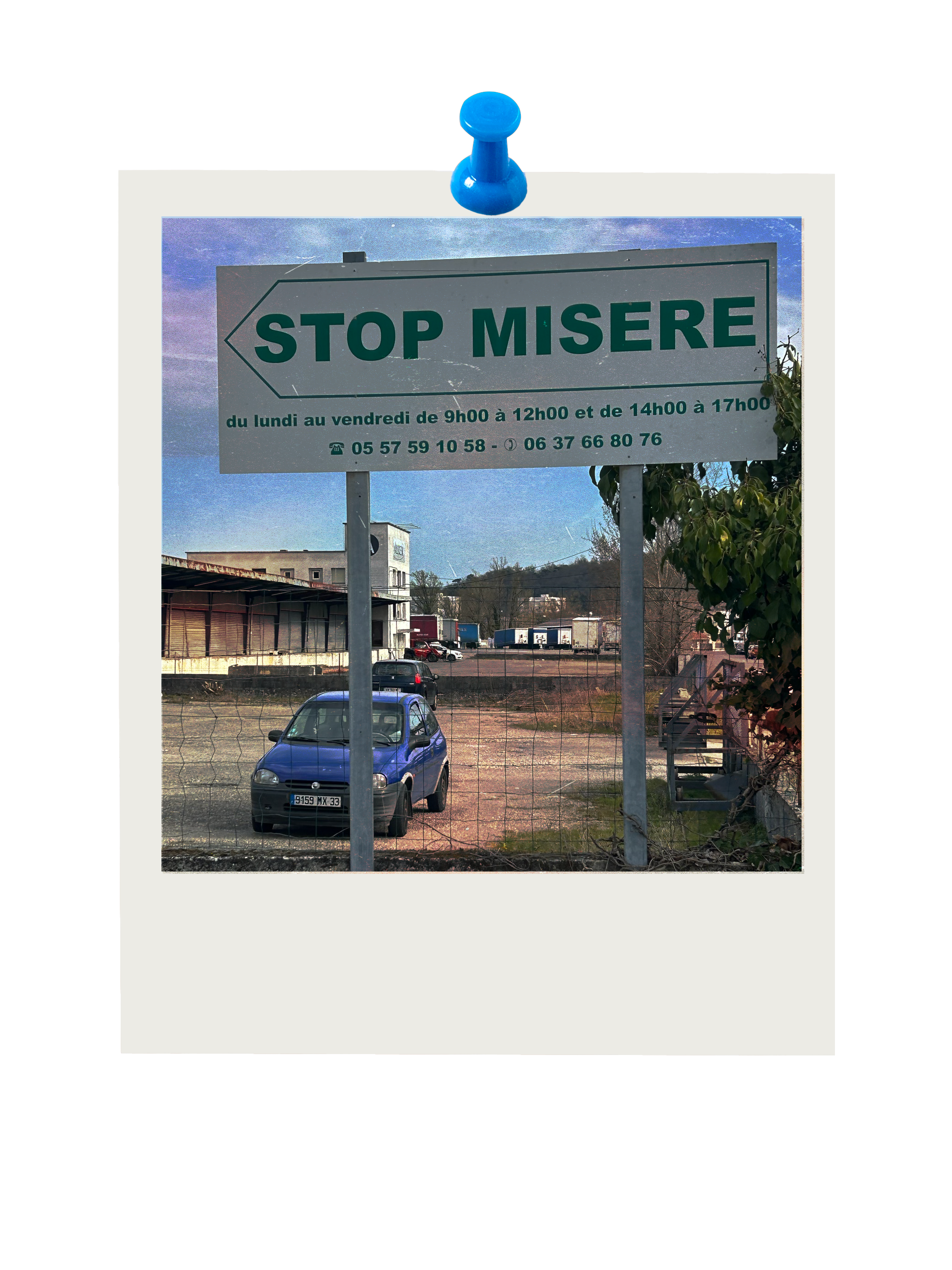 image de l'entré des locaux de stop misère